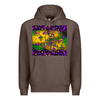Coffee mardi gras street lights Premium Hoodie - LillyAllenDesigns