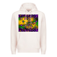 Pale Pink mardi gras street lights Premium Hoodie - LillyAllenDesigns