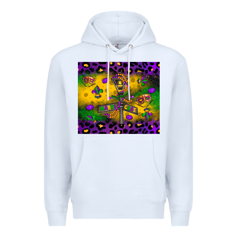 Mardi Gras Street Lights Premium Hoodie by LillyAllenDesigns | Teevron