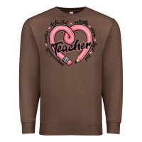 Chestnut valentine's day pencil heart teacher quotes Premium Sweatshirt - MaliasSmallBusiness