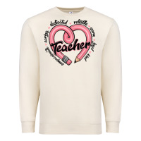Sandshell valentine's day pencil heart teacher quotes Premium Sweatshirt - MaliasSmallBusiness