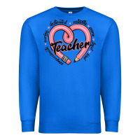 True Royal valentine's day pencil heart teacher quotes Premium Sweatshirt - MaliasSmallBusiness