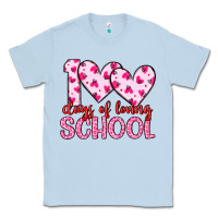 Dusty Blue 100 days of loving school Classic Tee - Artiststas