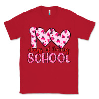 Red 100 days of loving school Classic Tee - Artiststas
