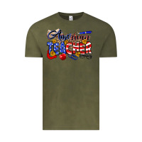Vintage Olive American Teacher Vintage Tee - Neo Western