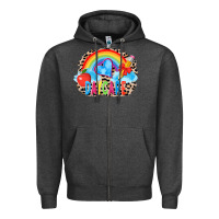 Charcoal Heather back to school daycare 3200x2400 Zipper Hoodie - AdoDesignShop