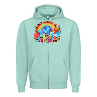 Seafoam back to school daycare 3200x2400 Zipper Hoodie - AdoDesignShop