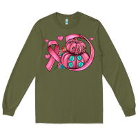 Army Green cancer ribbon pumpkins Long Sleeve Tee - JahusDesignShop