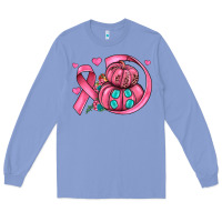 Colony Blue cancer ribbon pumpkins Long Sleeve Tee - JahusDesignShop