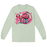 Matcha cancer ribbon pumpkins Long Sleeve Tee - JahusDesignShop