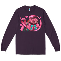 Plum cancer ribbon pumpkins Long Sleeve Tee - JahusDesignShop