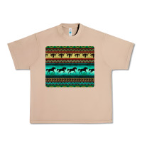 Burro turquoise horse and bullskull aztec  pattern Urban Heavy Tee - BarkalooDesign