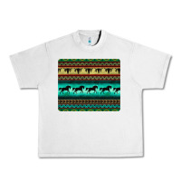 Lunar Rock turquoise horse and bullskull aztec  pattern Urban Heavy Tee - BarkalooDesign