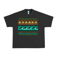 Pigment Black turquoise horse and bullskull aztec  pattern Urban Heavy Tee - BarkalooDesign