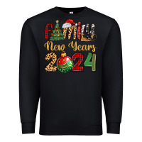 Black family new years 2024 Premium Sweatshirt - MaliasSmallBusiness