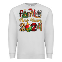 Dove Grey family new years 2024 Premium Sweatshirt - MaliasSmallBusiness