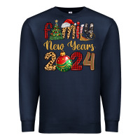 Navy family new years 2024 Premium Sweatshirt - MaliasSmallBusiness