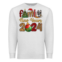 Oatmeal Heather family new years 2024 Premium Sweatshirt - MaliasSmallBusiness