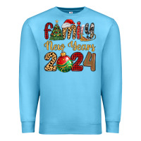 Ocean Blue family new years 2024 Premium Sweatshirt - MaliasSmallBusiness