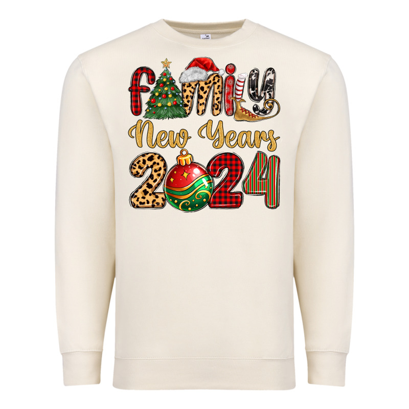 Family New Years 2024 Premium Sweatshirt by MaliasSmallBusiness | Teevron