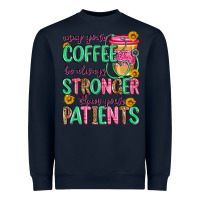 Navy may your coffee be always stronger than your patie Heavyweight Sweatshirt - Zillion Design Studio