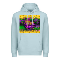 Blue Mist mardi gras lips Premium Hoodie - LillyAllenDesigns
