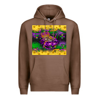 Chestnut mardi gras lips Premium Hoodie - LillyAllenDesigns