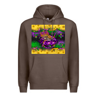 Coffee mardi gras lips Premium Hoodie - LillyAllenDesigns