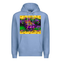 Colony Blue mardi gras lips Premium Hoodie - LillyAllenDesigns