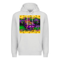 Dove Grey mardi gras lips Premium Hoodie - LillyAllenDesigns