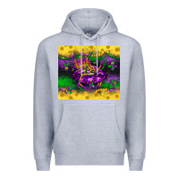 Heather Grey mardi gras lips Premium Hoodie - LillyAllenDesigns