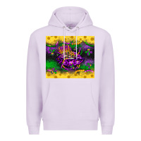 Lilac mardi gras lips Premium Hoodie - LillyAllenDesigns
