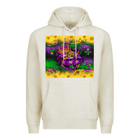 Oatmeal Heather mardi gras lips Premium Hoodie - LillyAllenDesigns