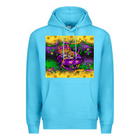 Ocean Blue mardi gras lips Premium Hoodie - LillyAllenDesigns