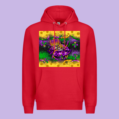 Mardi Gras Lips Premium Hoodie Designed By Lillyallendesigns