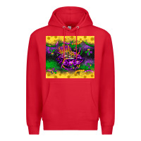 Red mardi gras lips Premium Hoodie - LillyAllenDesigns