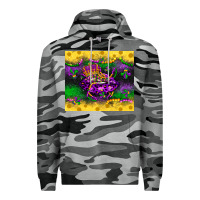 Slate Camo mardi gras lips Premium Hoodie - LillyAllenDesigns