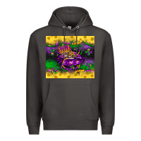Smoke mardi gras lips Premium Hoodie - LillyAllenDesigns