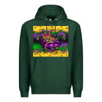 Sports Green mardi gras lips Premium Hoodie - LillyAllenDesigns