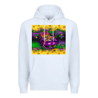 White mardi gras lips Premium Hoodie - LillyAllenDesigns