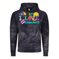 Cloud Black i love summer Vintage Hoodie - texasbilliewilder