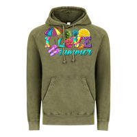 Vintage Olive i love summer Vintage Hoodie - texasbilliewilder