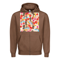 Chestnut back to school seamless pattern 1 (3600x3600) Zipper Hoodie - AdoDesignShop