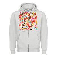 Dove Grey back to school seamless pattern 1 (3600x3600) Zipper Hoodie - AdoDesignShop