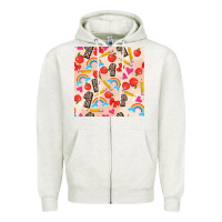 Oatmeal Heather back to school seamless pattern 1 (3600x3600) Zipper Hoodie - AdoDesignShop