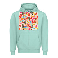 Seafoam back to school seamless pattern 1 (3600x3600) Zipper Hoodie - AdoDesignShop