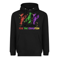 Black i'm just here for the crawfish Heavyweight Hoodie - MaliasSmallBusiness