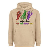 Mushroom i'm just here for the crawfish Heavyweight Hoodie - MaliasSmallBusiness