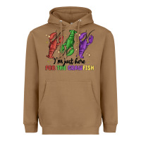 Toasted Coconut i'm just here for the crawfish Heavyweight Hoodie - MaliasSmallBusiness