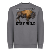 Storm stay wild bison Heavyweight Sweatshirt - RanaPortraitStore